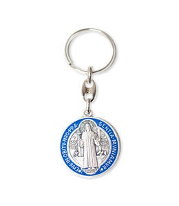 Saint Benedict medal keychain