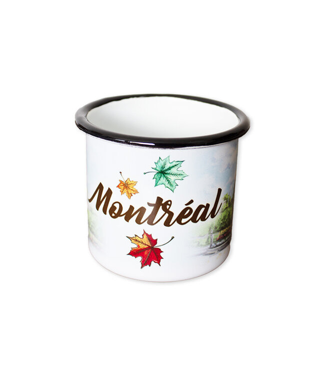 Saint Joseph's Oratory and Alfred Laliberté monument illustrated metal mug