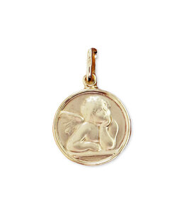 Italgem Guardian angel medal in 10k gold