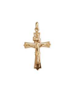 Italgem INRI Cross with corpus in 10k gold