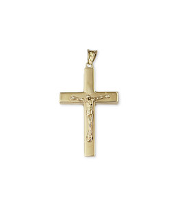 Italgem Croix pleine avec corpus en or 10k