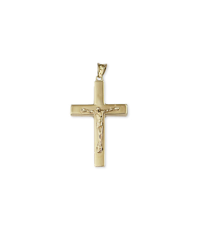 Italgem 10k gold cross with corpus