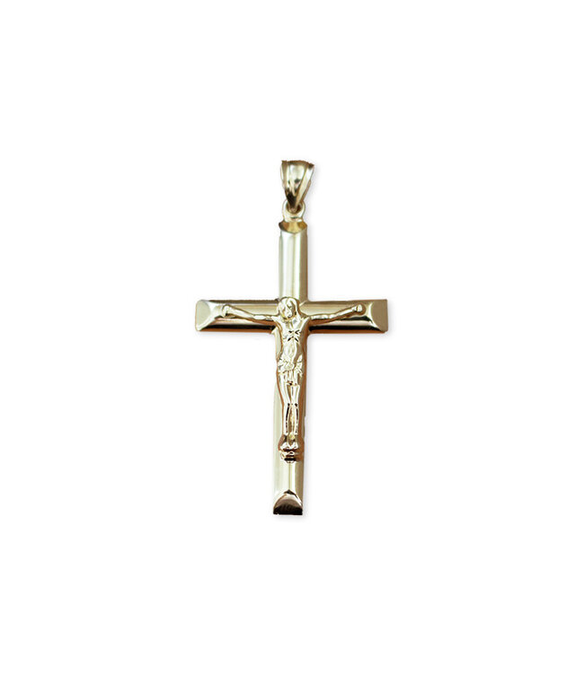 Italgem Cross with corpus in 10k gold (45mm)