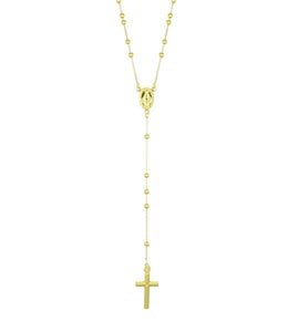 Italgem Chapelet collier argent sterling plaqué or ajustable