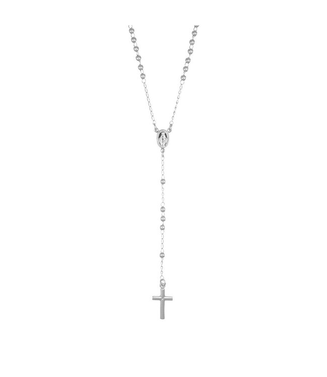 Italgem Chapelet collier en argent sterling ajustable