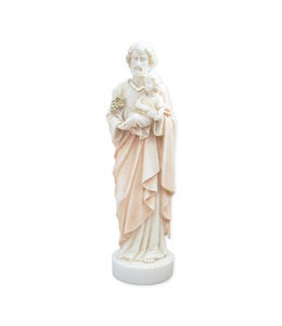 Statue saint Joseph en albâtre