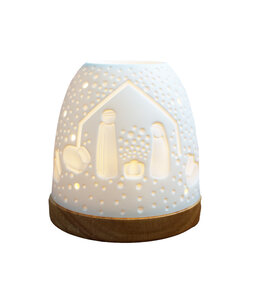 Photophore with white nativity