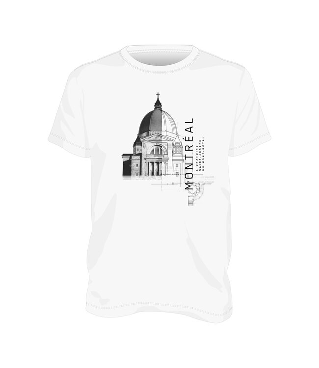 T-shirt blanc collection Dôme