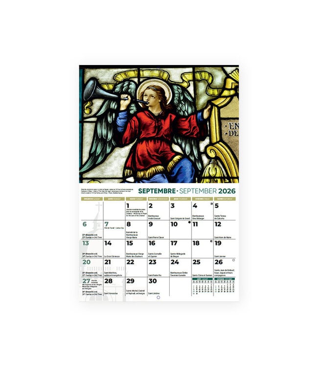 L'Oratoire Saint-Joseph du Mont-Royal Saint Joseph's Oratory 2026 Calendar (bilingual)