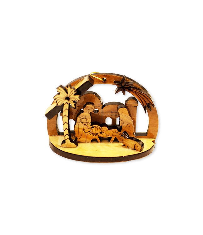 Crèche en bois d'olivier- Bethléem