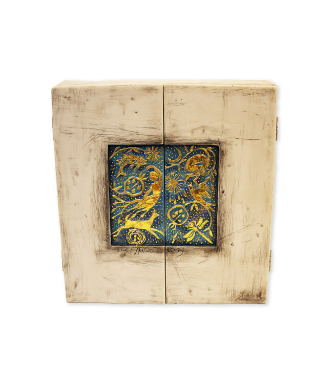 Case-Triptych Nativity scene for wall or table display