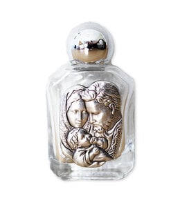 Bouteille sainte Famille contenant de l'eau bénite