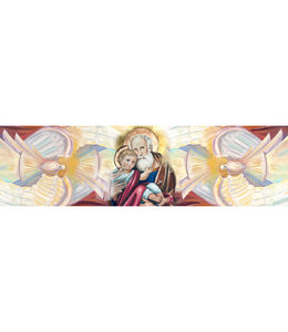 Scarf featuring Saint Joseph and the Baby Jesus surrounded by the Holy Spirit