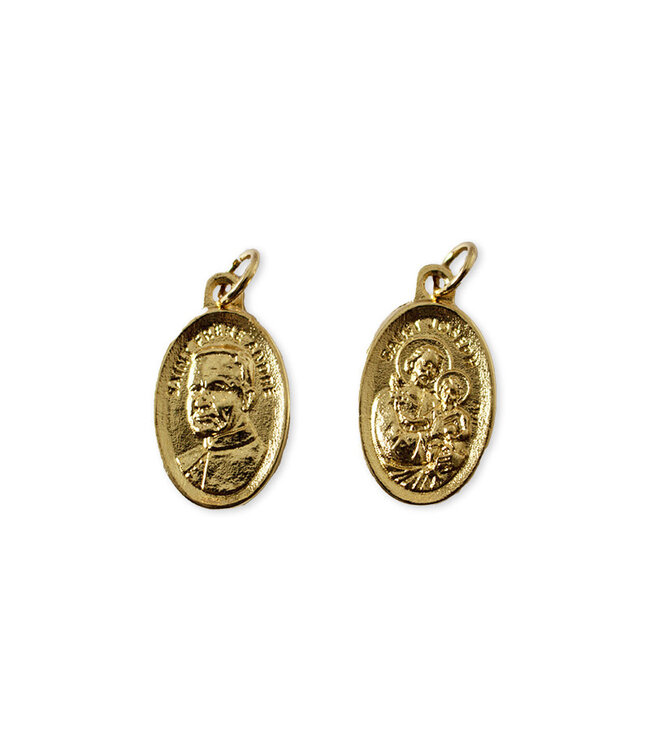 Gilded Medal of Saint Joseph and Saint Brother André