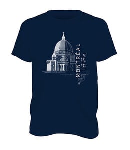 T-shirt bleu collection Dôme