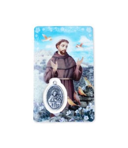 Saint Francis of Assisi Medal Card