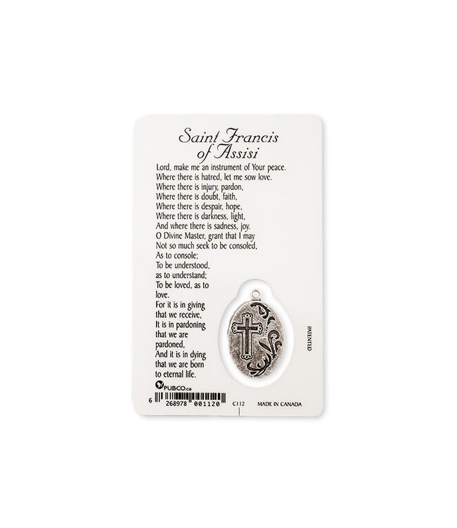 Saint Francis of Assisi Medal Card