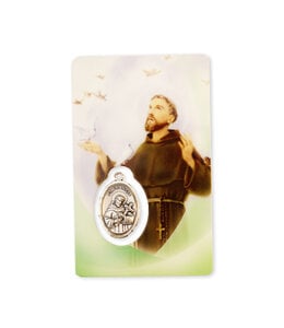 Saint Francis of Assisi Medal Card