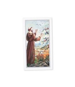 Carte prière saint Francis of Assisi (anglais)