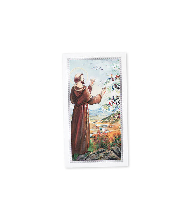 Prayer card Saint Francis of Assisi