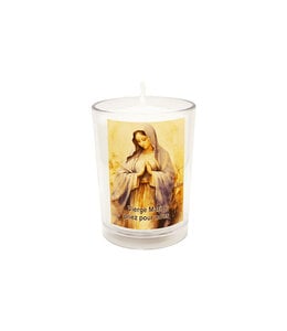 Chandelles Tradition / Tradition Candles Virgin Mary votive candle (french)