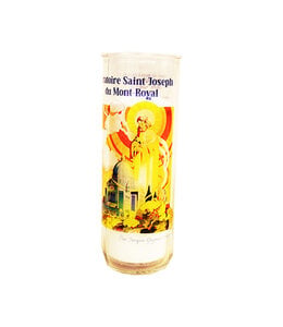 Chandelles Tradition / Tradition Candles Vintage Oratory-themed votive candle glass holder