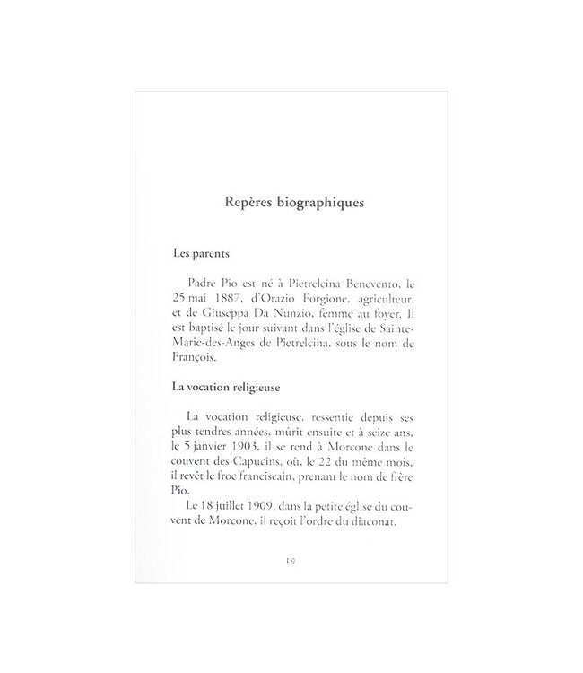 Paroles de Padre Pio - Pocket Edition (French)
