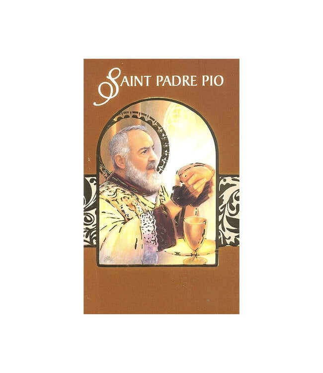 Saint Padre Pio Carte double Mini vies des Saints - L'autobiographie courte