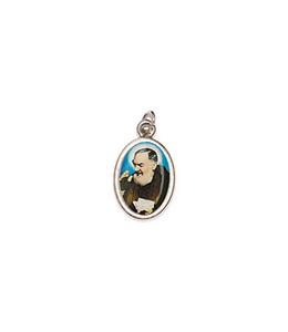 Saint Padre Pio Colored Medal