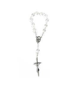 Dizainier cristal, croix et médaille de Jean-Paul II