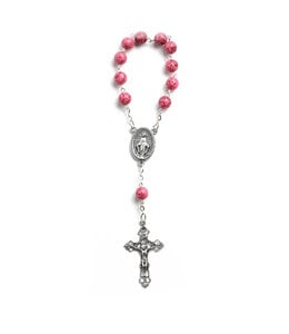 Miraculous Decade Rosary Rose-Burgundy Lume