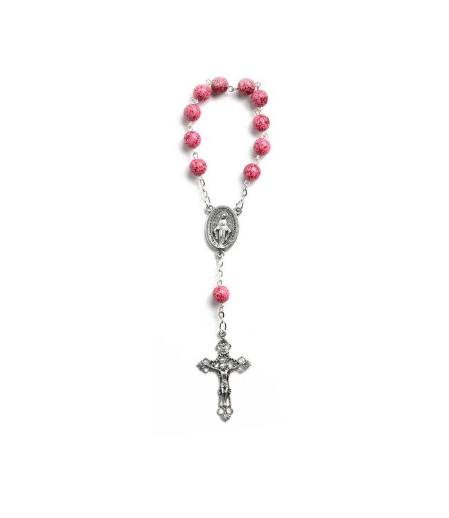 Miraculous Decade Rosary Rose-Burgundy Lume