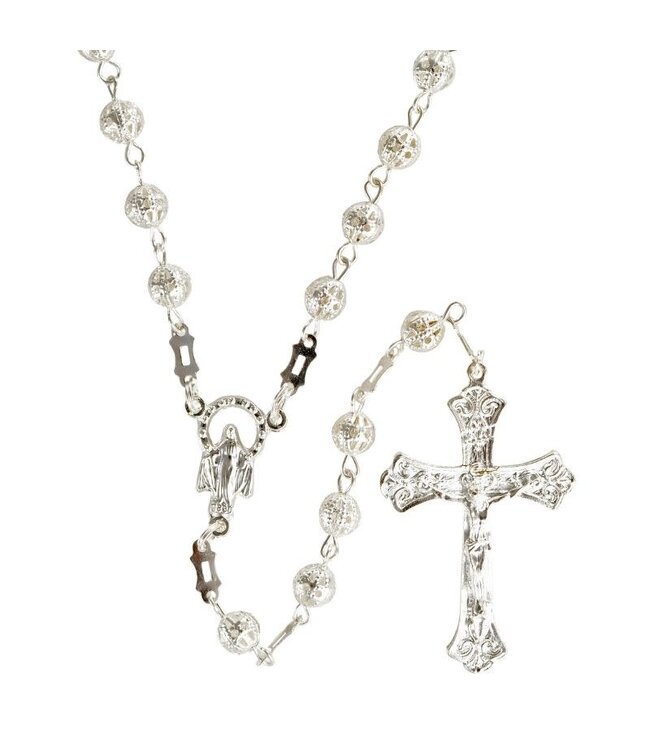 Silvery Filigree-Style Rosary