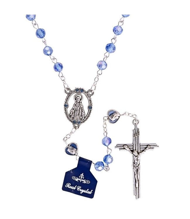 Miraculous Blue Rosary