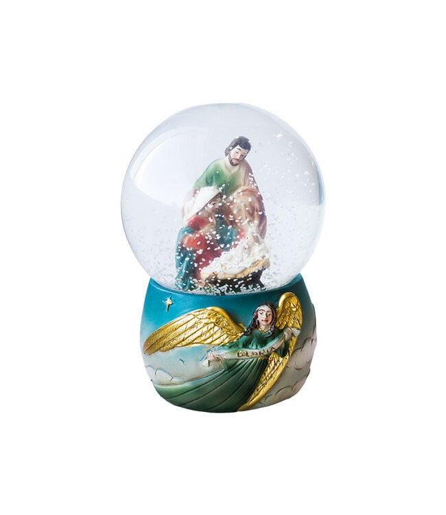 Boule d'eau sainte Famille avec ange Gloria