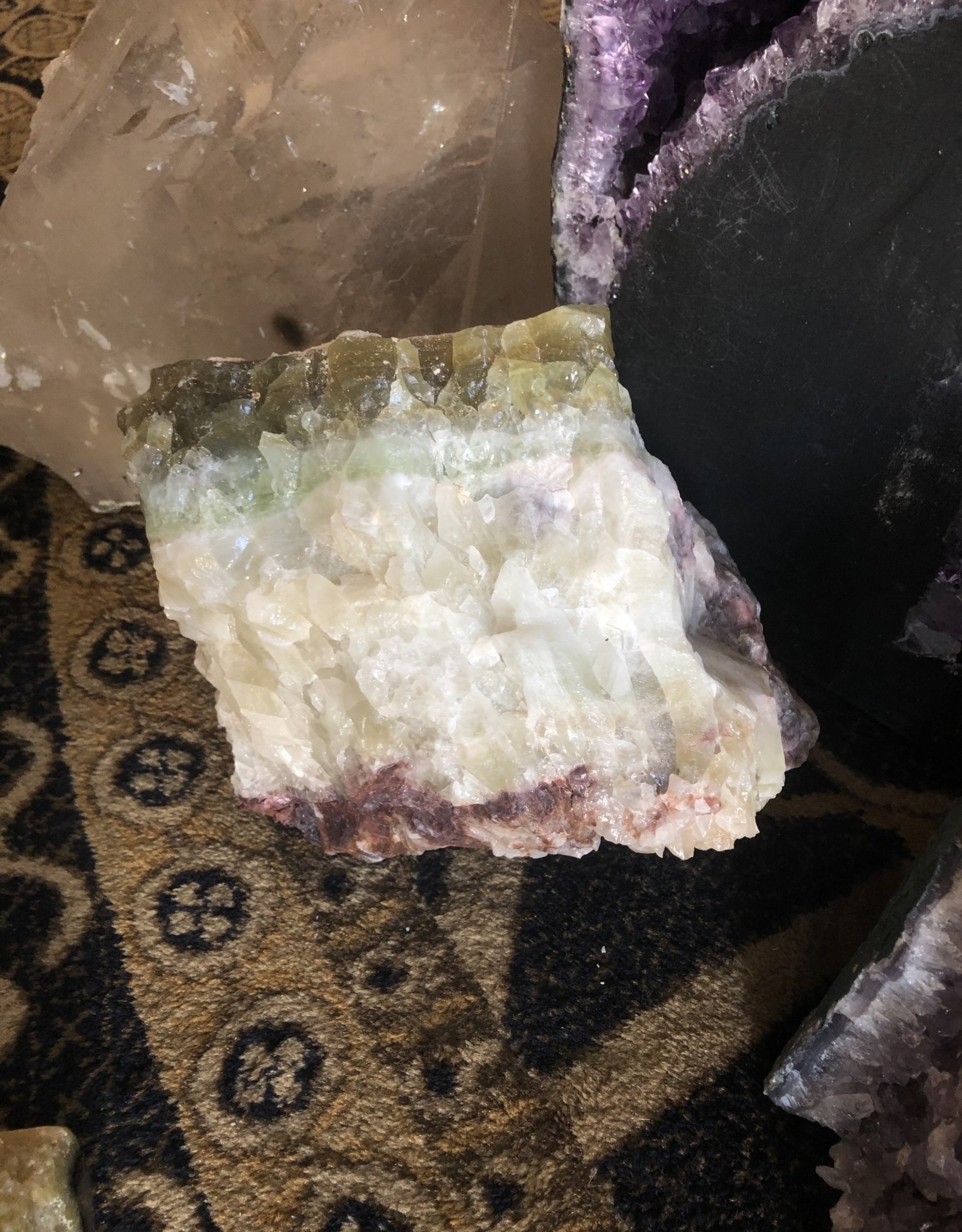 Large Green Calcite Chunks