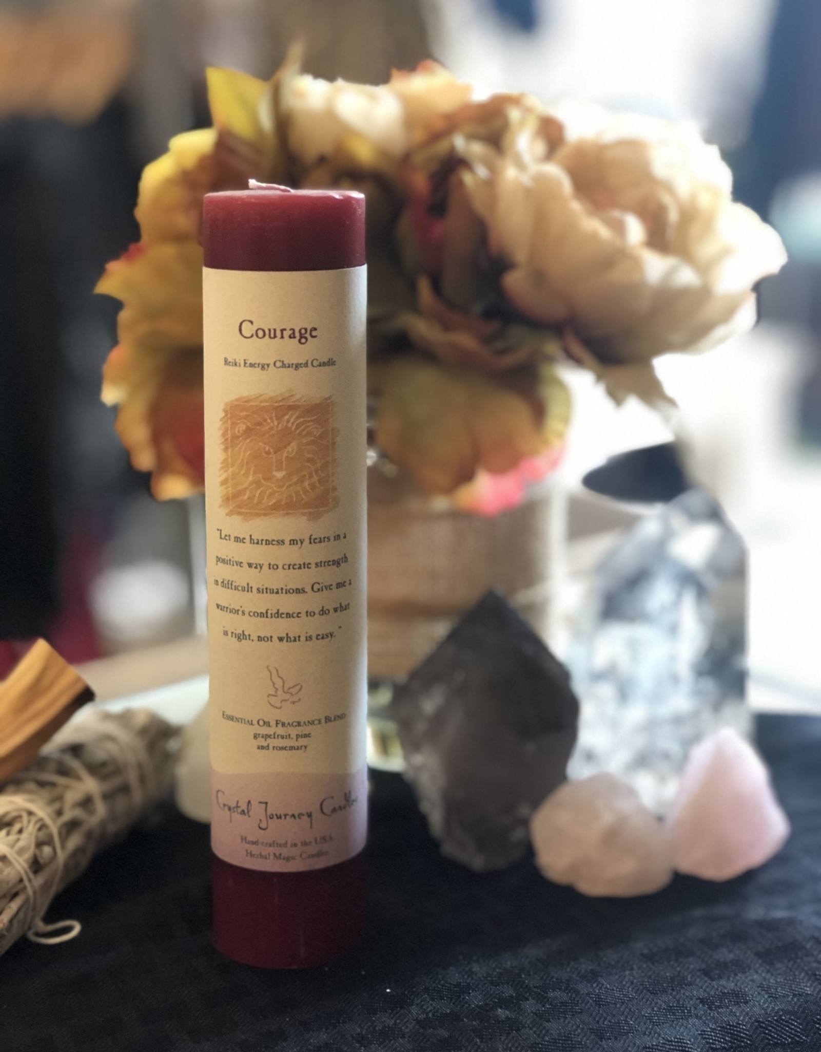 Courage Reiki Pillar