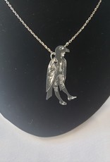 Unique Art Pendants Small Crow Boy Necklace