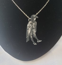 Unique Art Pendants Small Crow Boy Necklace