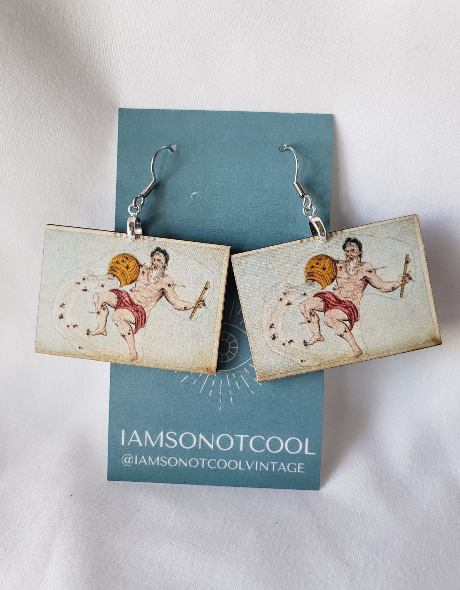 Iamsonotcool Zodiac Earrings - Aquarius