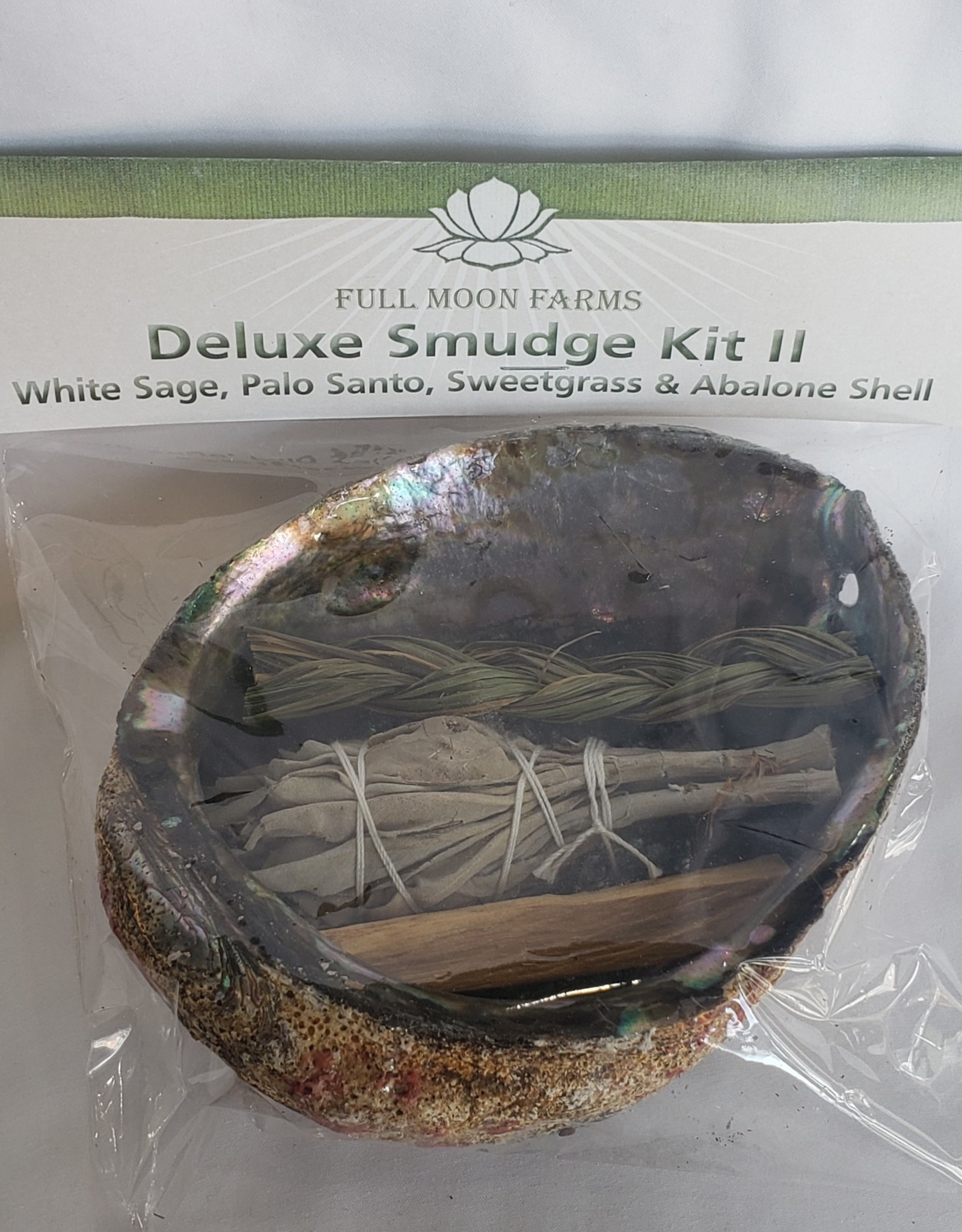 Full Moons Farms Deluxe Smudge Kit 2 | White Sage, Palo Santo & Sweetgrass