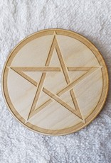 Zen and Meow Pentagram / Pentacle Crystal Grid - 6"