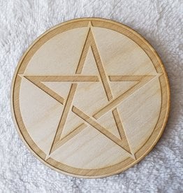 Zen and Meow Pentagram / Pentacle Crystal Grid - 6"