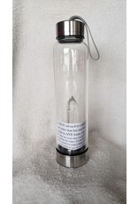Crystal Water Bottle - Clear Quartz Point
