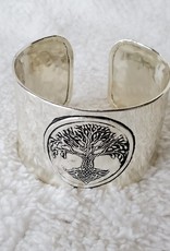 Silver Plated Cuff - Tree of Life