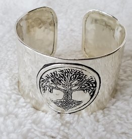 Silver Plated Cuff - Tree of Life