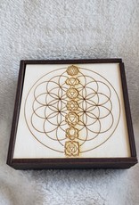 Chakra Crystal Grid Box | 6" x 6"