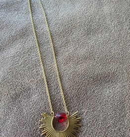 Dani Awesome Sacred Heart Medallion Necklace