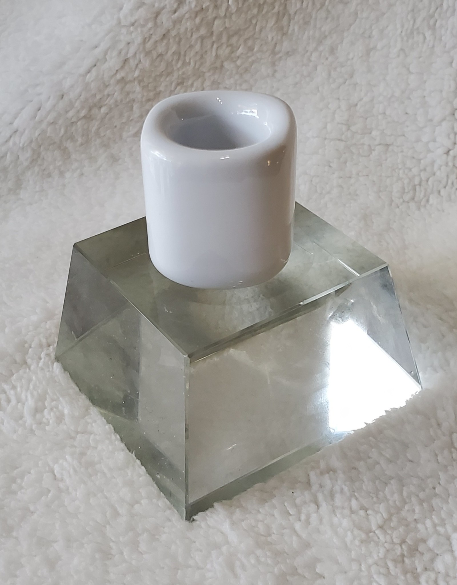 6 Inch Candle Holder | White