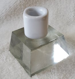 6 Inch Candle Holder | White